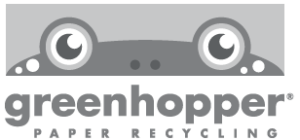 Greenhopper Paper Recycling logo